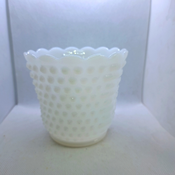 Fire King Accents Vintage Fireking Hobnail Milk Glass Oven Ware